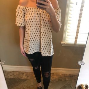 Off the shoulder top
